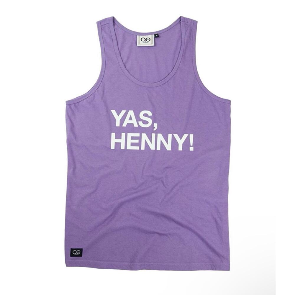 Queer Eye For The Straight Guy Graphic Tank Top Shirt L Purple Yas Henry NWT